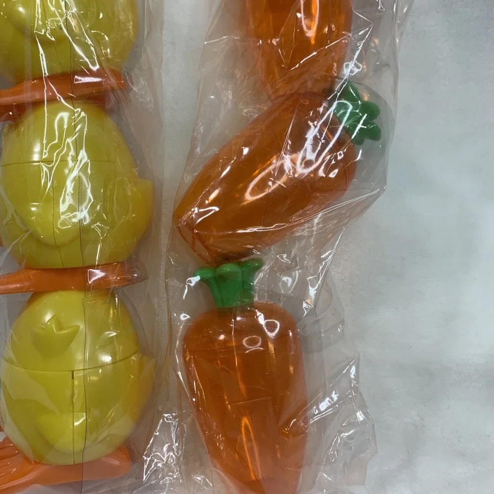 2006 Dudley's Easter Egg Hunt Vtg Candy Containers Holders Carrots Chicks‎ NEW - Picture 4 of 16